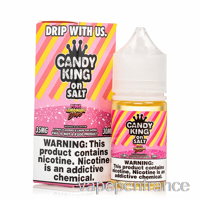 Lanières De Limonade Rose - Sels Royaux De Bonbons - Stylo Vape 30 Ml 50 Mg